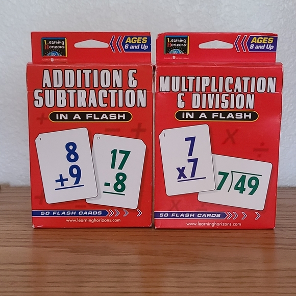 Math Flash Cards - Picture 1 of 2